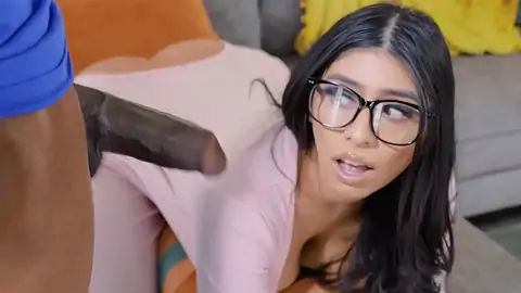 Asian guy is toying with a huge bum dark-hued girl