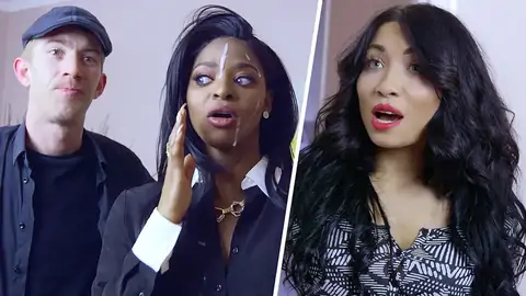 The dark-hued real estate agent is providing a DT to a BWC